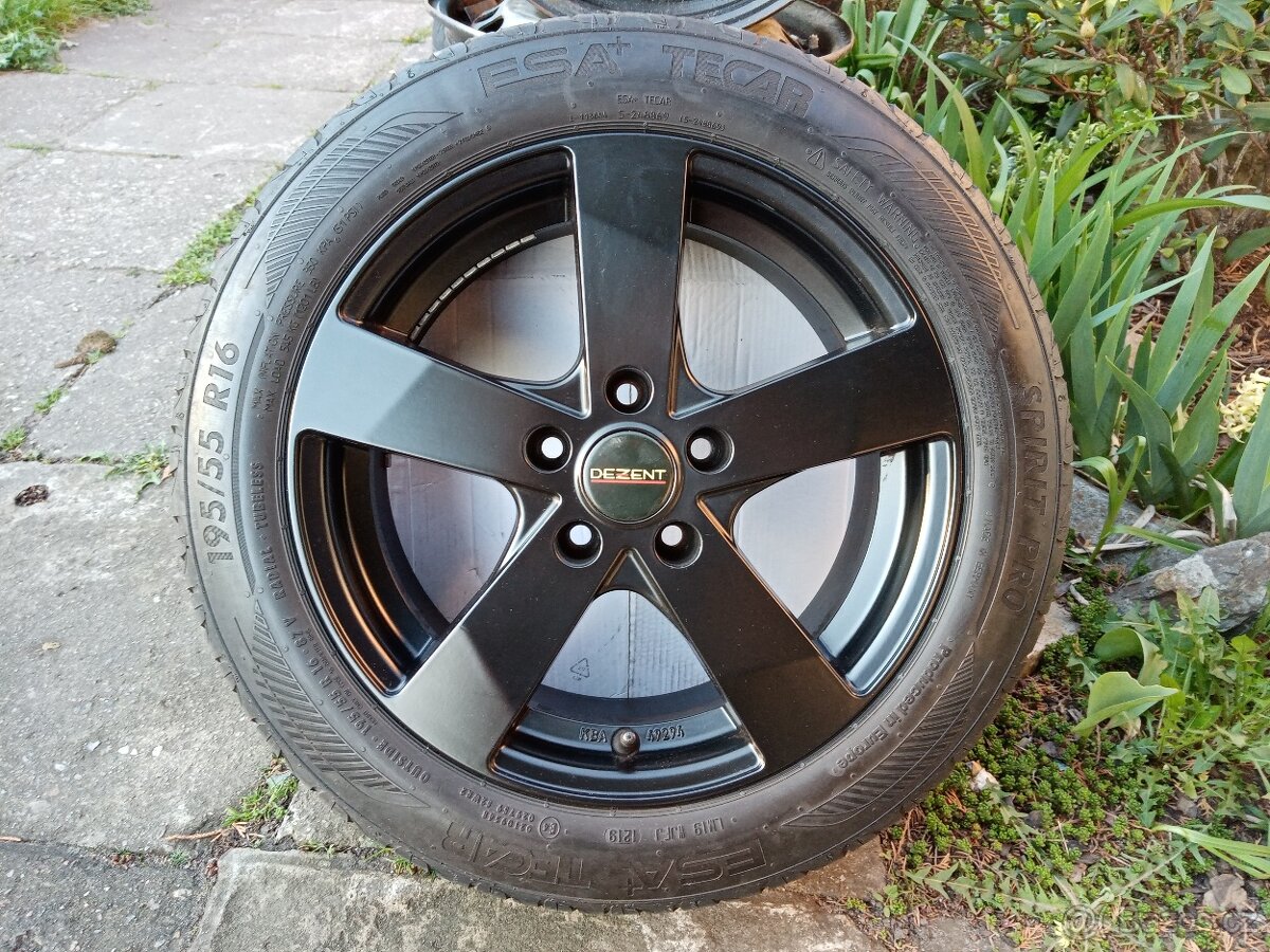 Obutá Alu kola 16ky 5x112 ŠKODA AUDI VW MERCEDES SEAT BMW - 3