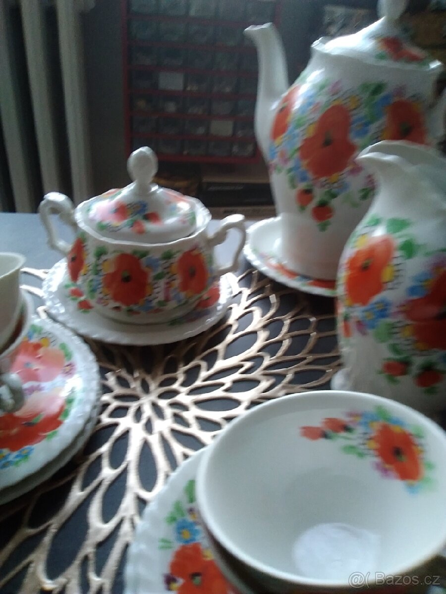 Starožitný porcelánový servis - 3