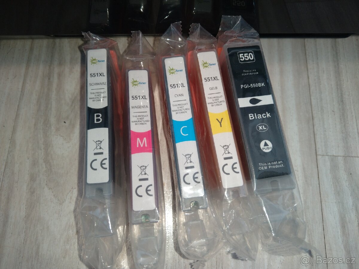 Canon PIXMA iP7250 – nefunkční + cca 56 inkoustů 550/551XL - 3