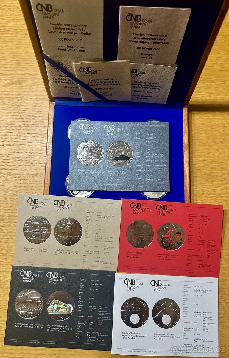 Kompletní sada série Slavné dopravní prostředky BK - 3