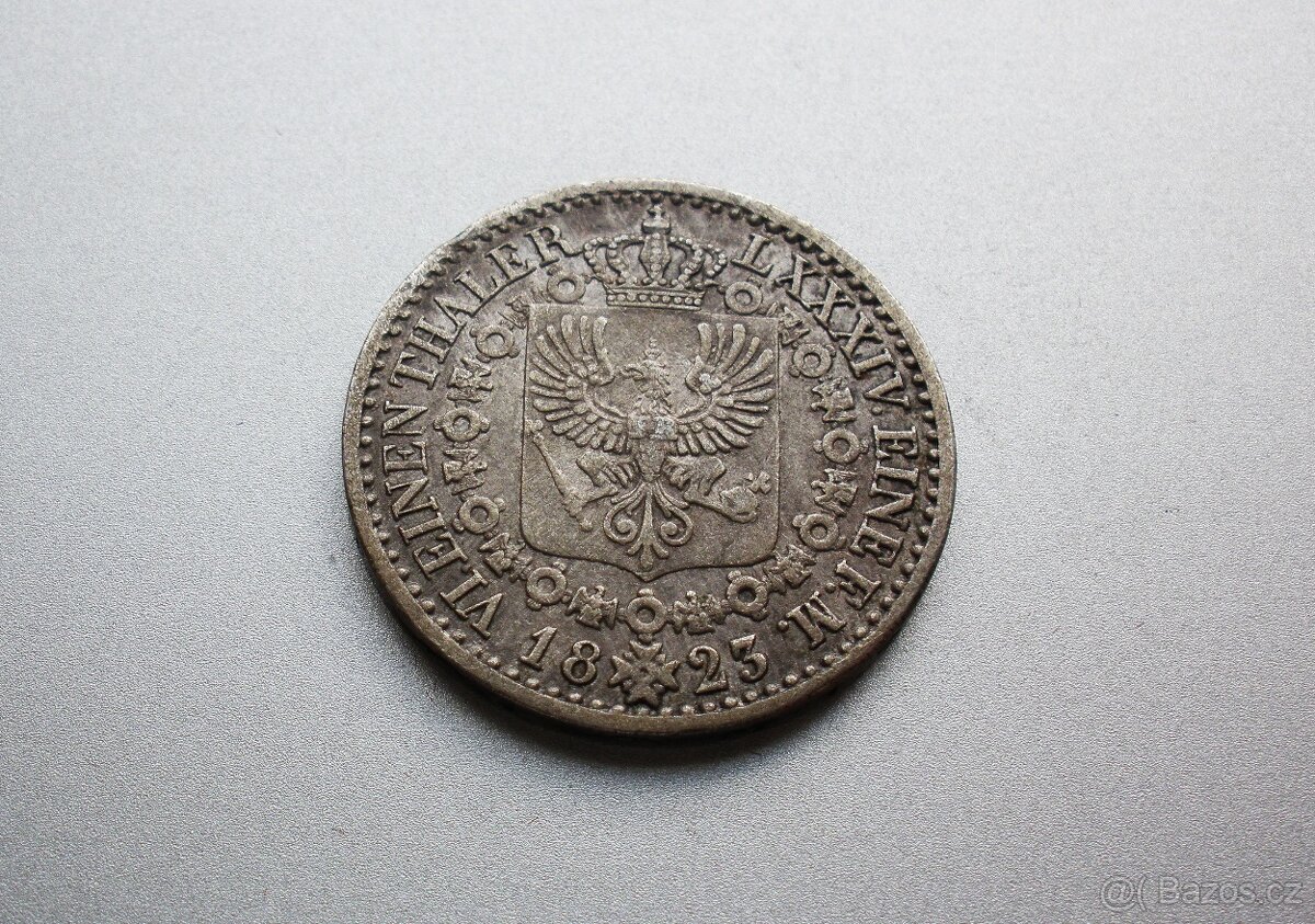 Stříbrný 1/6 Tolar 1823 - 3