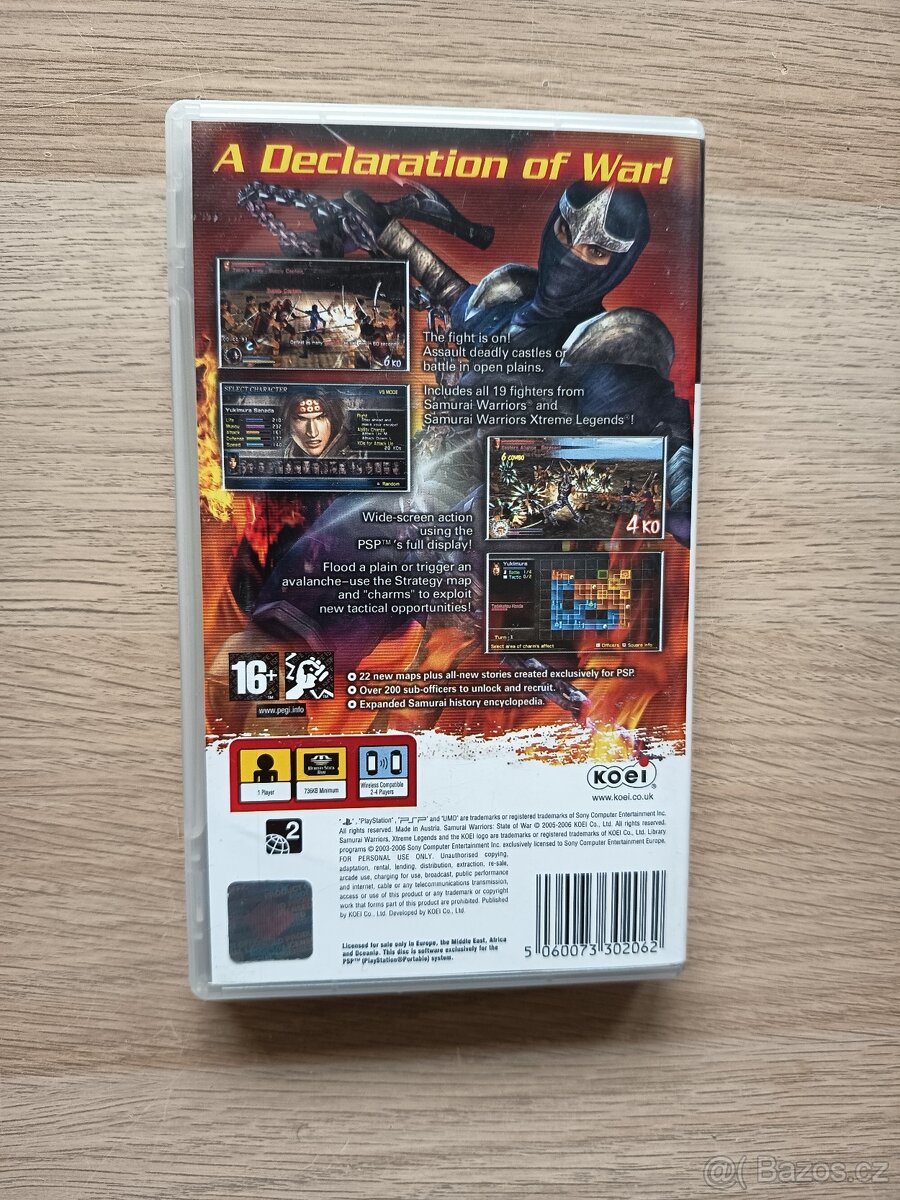 Samurai Warriors - State of War na PSP - 3