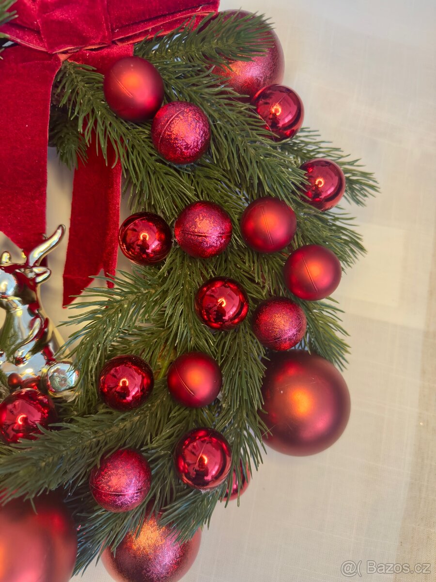 🎅 Elegantní vánoční věnec na dveře - 3