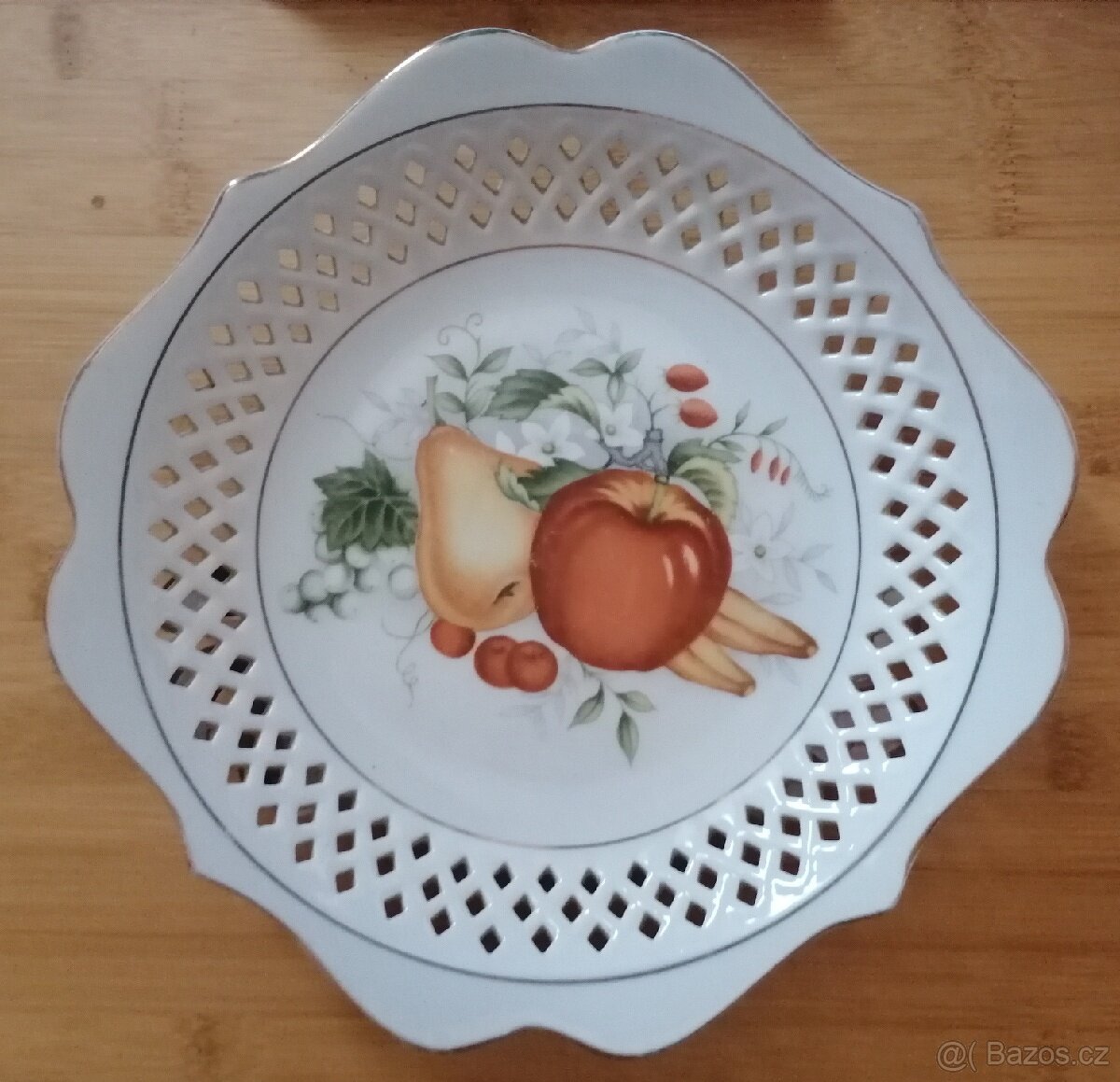 Starý porcelánový talíř - 3