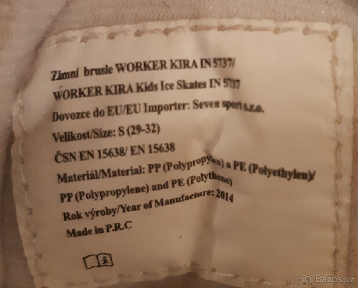 Dvčí brusle Worker Kira 29-32 - 3