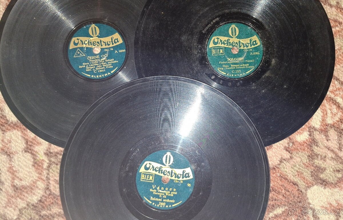 Šelakové gramofonové desky - 20 cm - 3