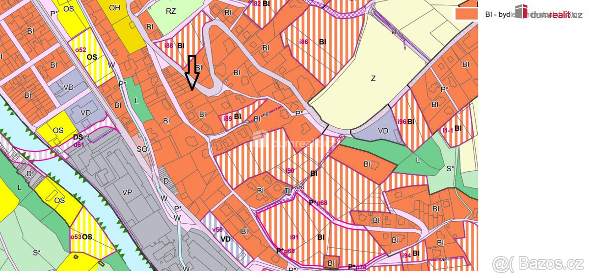 prodej stavebního pozemku Semily, 728 m2 - 3