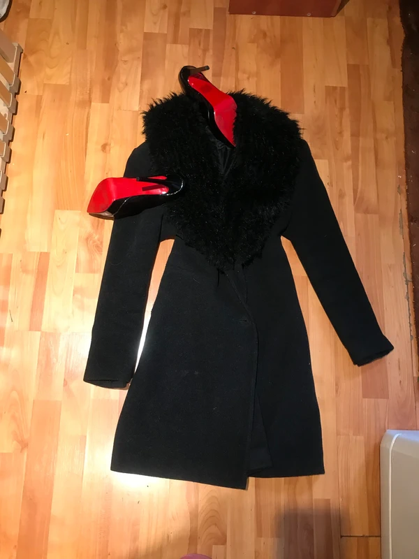 Kasmirovy vlneny kabat limec kozesinovy cerny 36 - 3