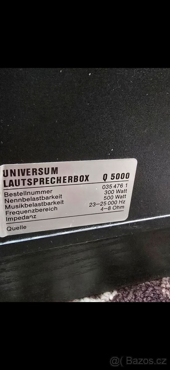 Universum Q 5000 - Výkonné 500W sloupy v super stavu - 3