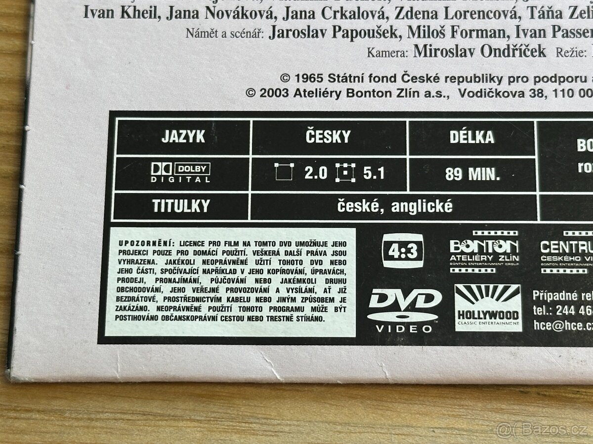 DVD Lásky jedné plavovlásky - NOVÉ nerozbalené - 3
