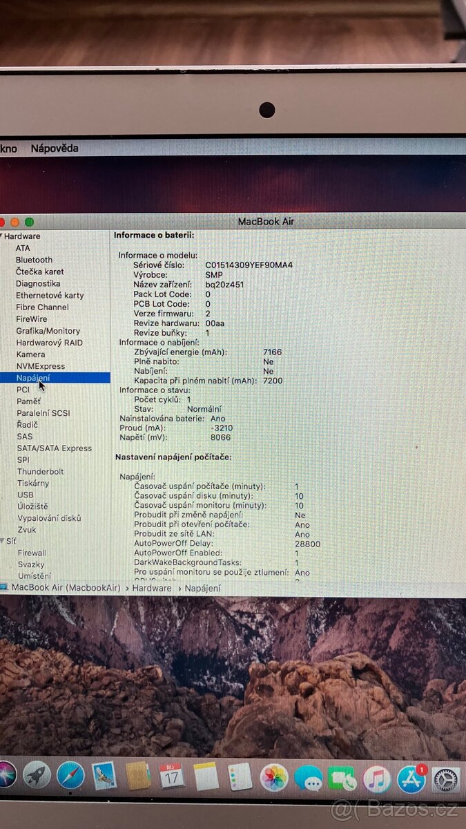 Macbook Air 13” 2017 NOVÁ baterie - 3