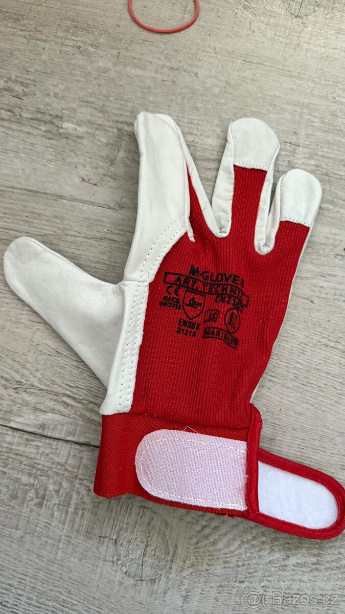 Pracovní rukavice kožené 9 / L - 3