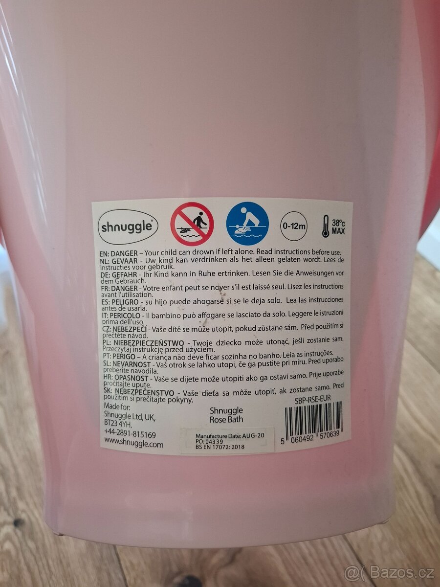 SHNUGGLE růžová vanička - 3