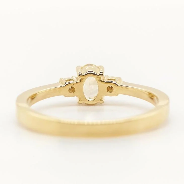 14K prsten s diamanty 0,45ct - certifikát AIG - 3