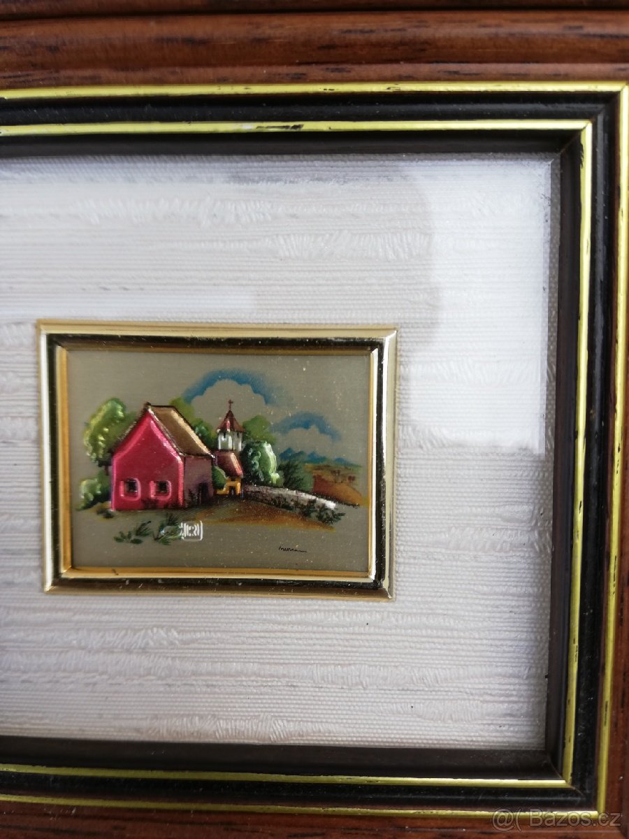 Chromolitografie na hedvábí, chomolitografie s reliéfem - 3