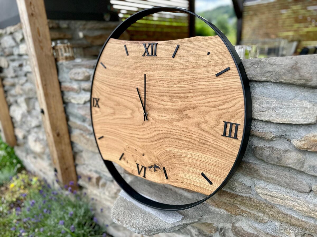 Hodiny z amerického dubu 70-100cm - 3