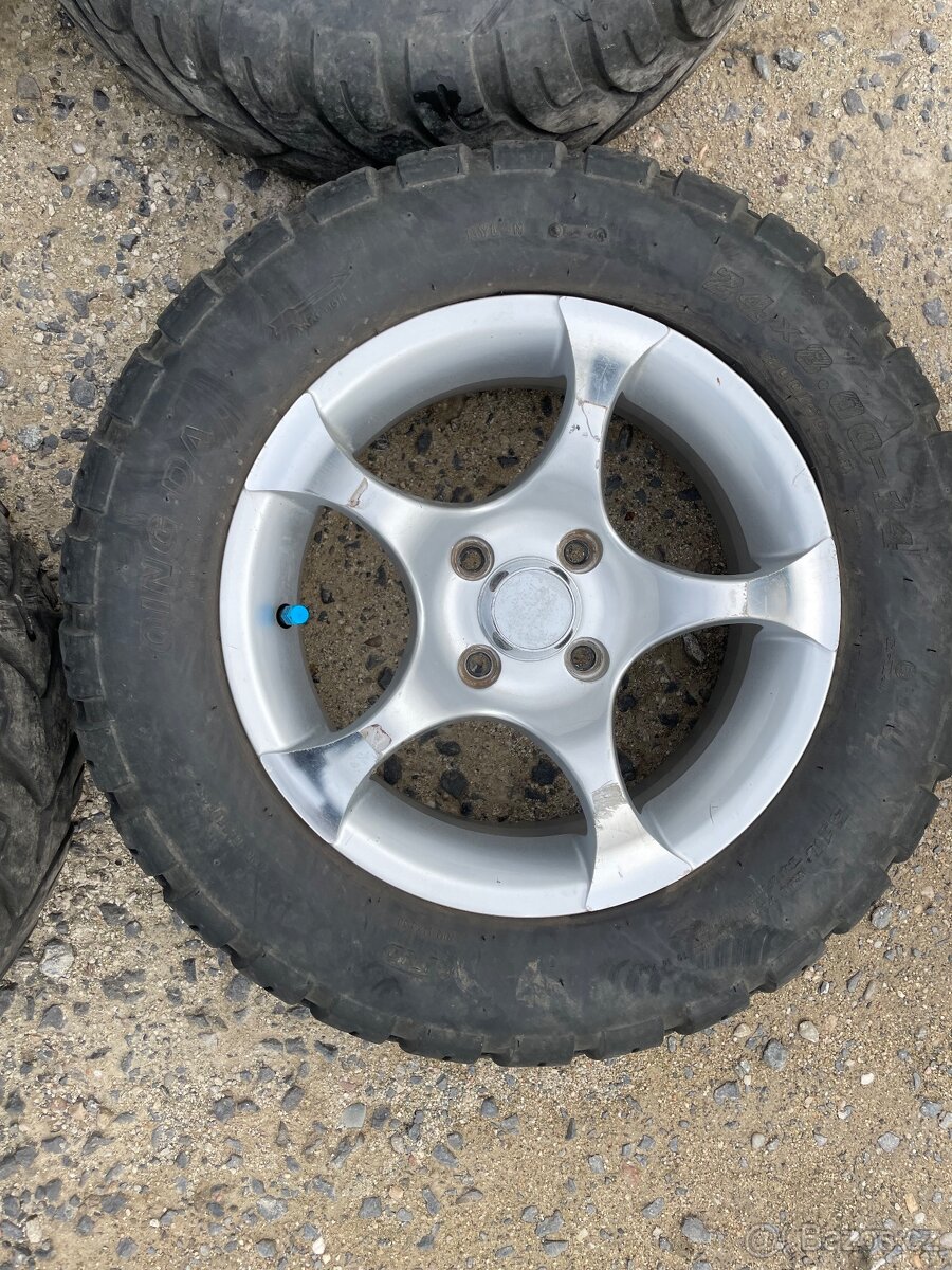 Alukola na čtyřkolku 14” rozteč 4x100