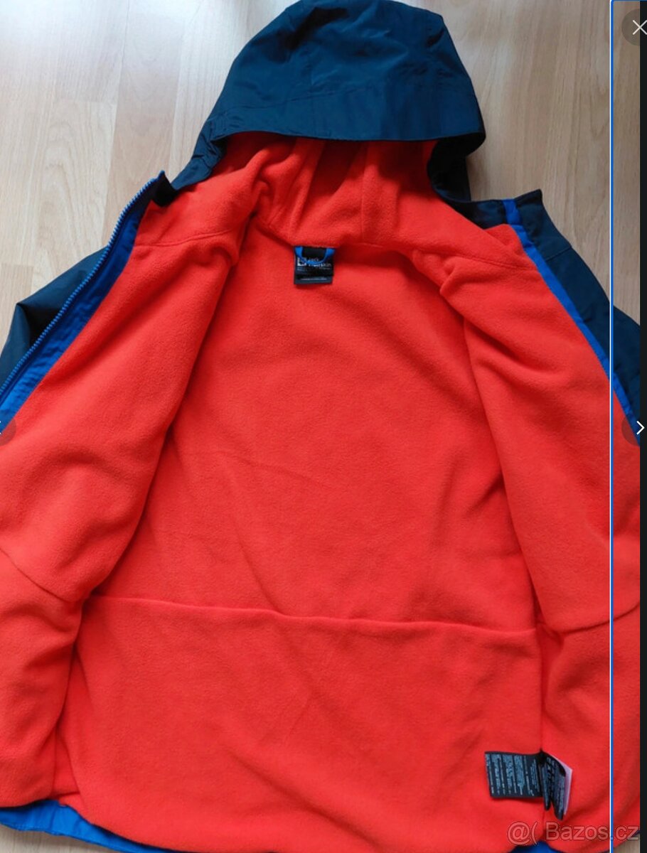 Silnější podzimní / přechodová bunda podšitá fleecem, 152 - 3