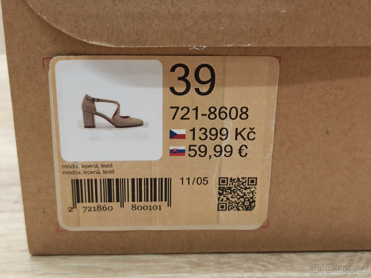 Dámské společenské boty vel.39 BAŤA - 3