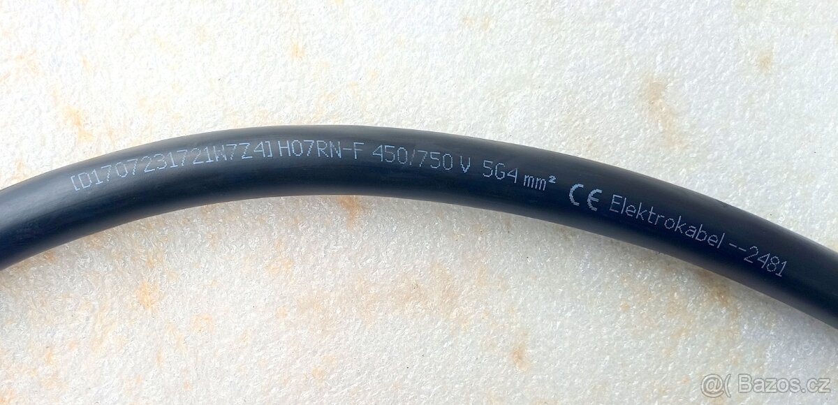 Gumový kabel 5x4 - 3
