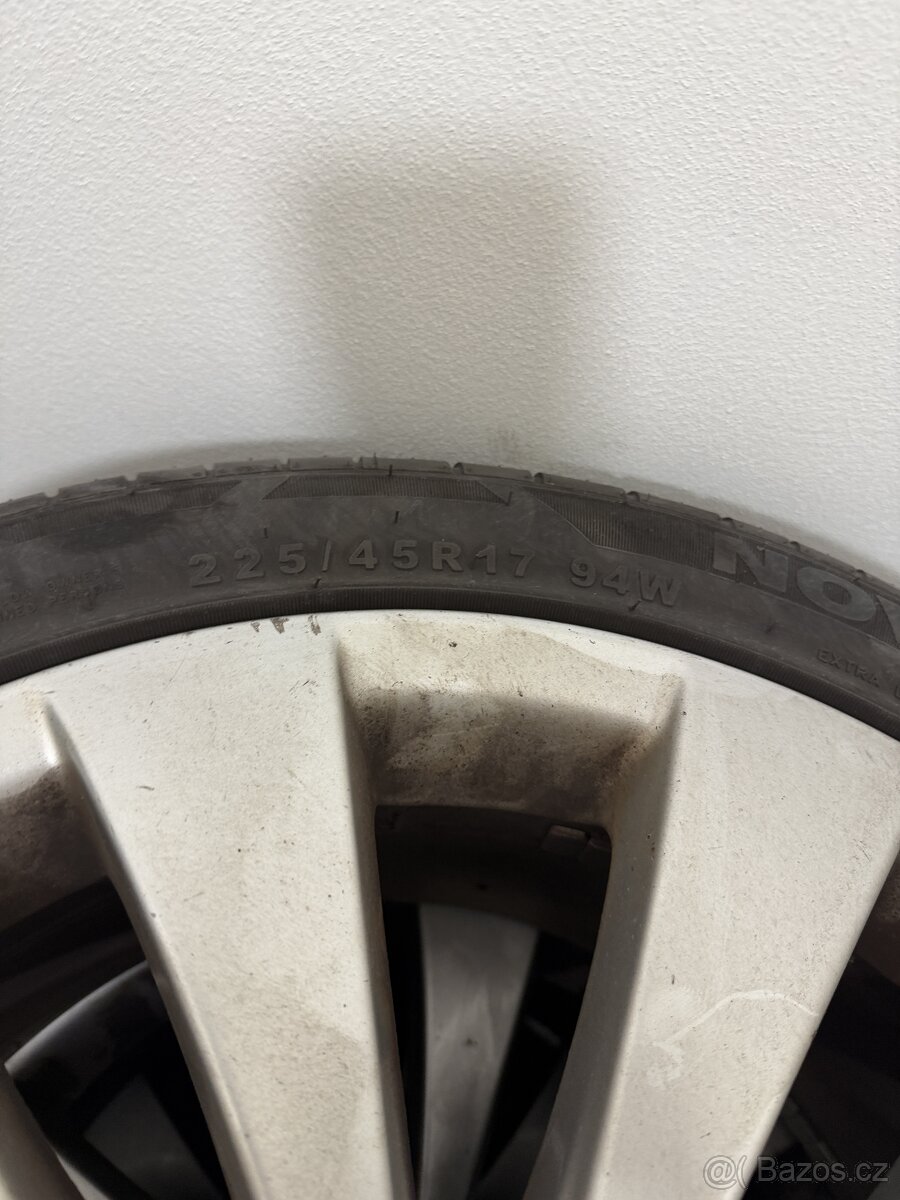 Letní sada pneumatik 225/45 R17 + hliníkové rafty - 3