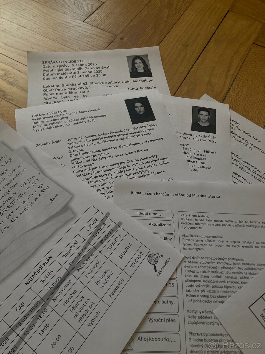 Poslední klapka detektivní hra - 3