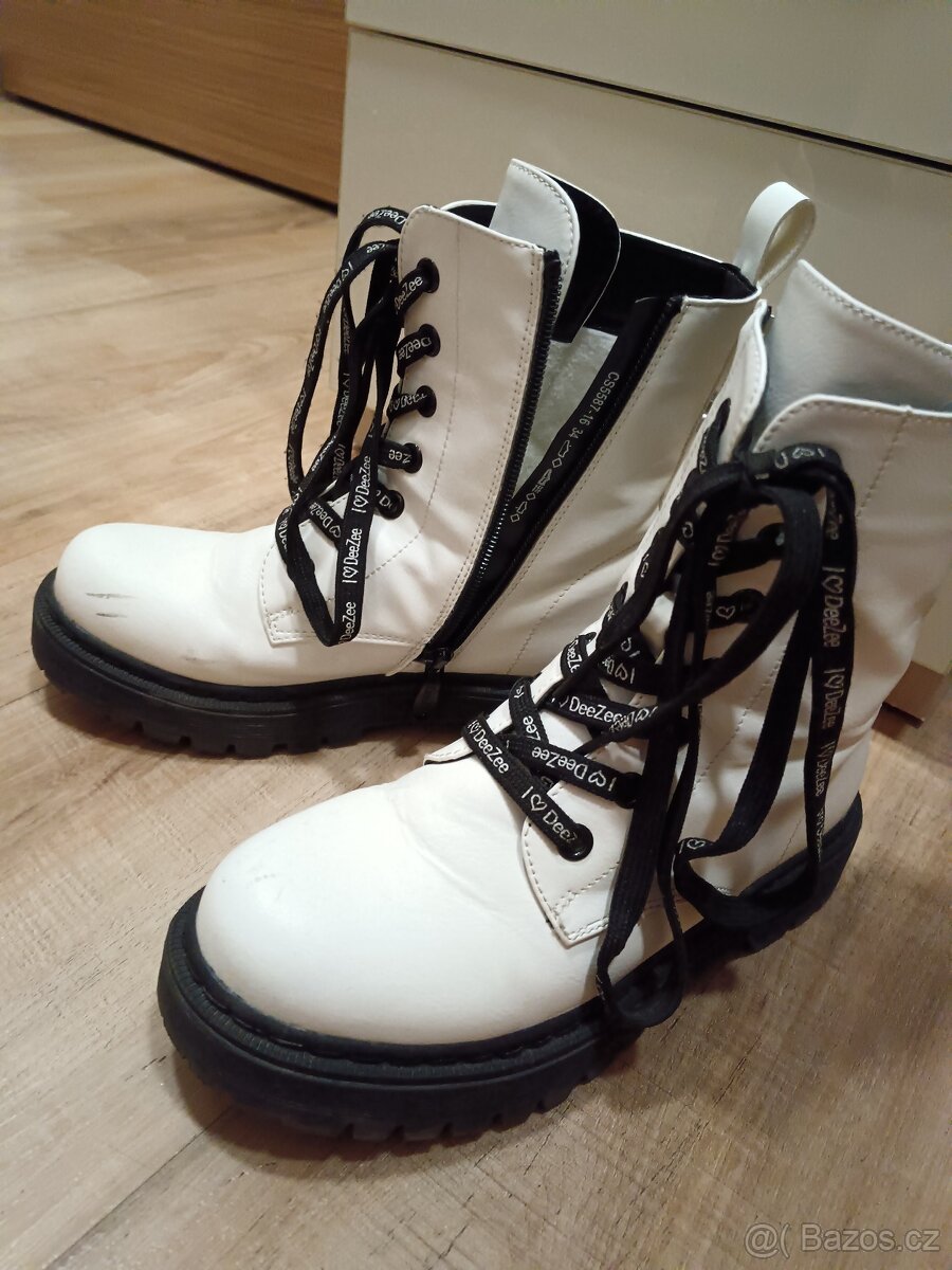 Kozačky CCC bíle 34 - 3