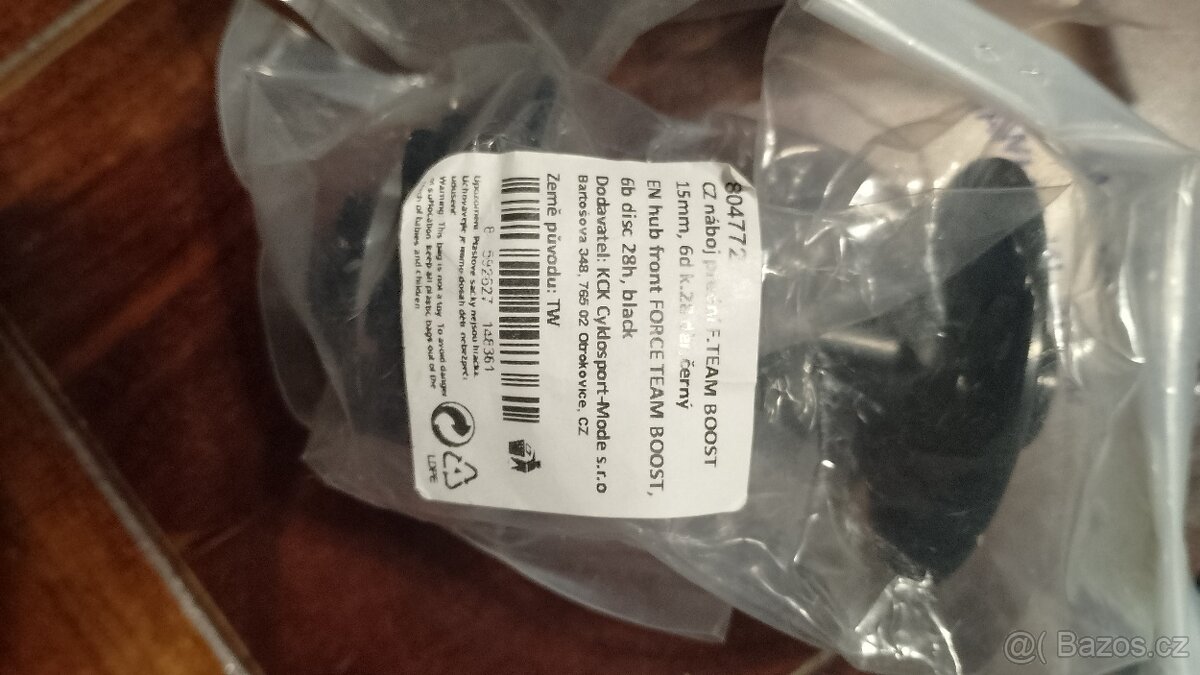 Prodám nové boost náboje Force Team na 28 děr /6děr, Microsp - 3