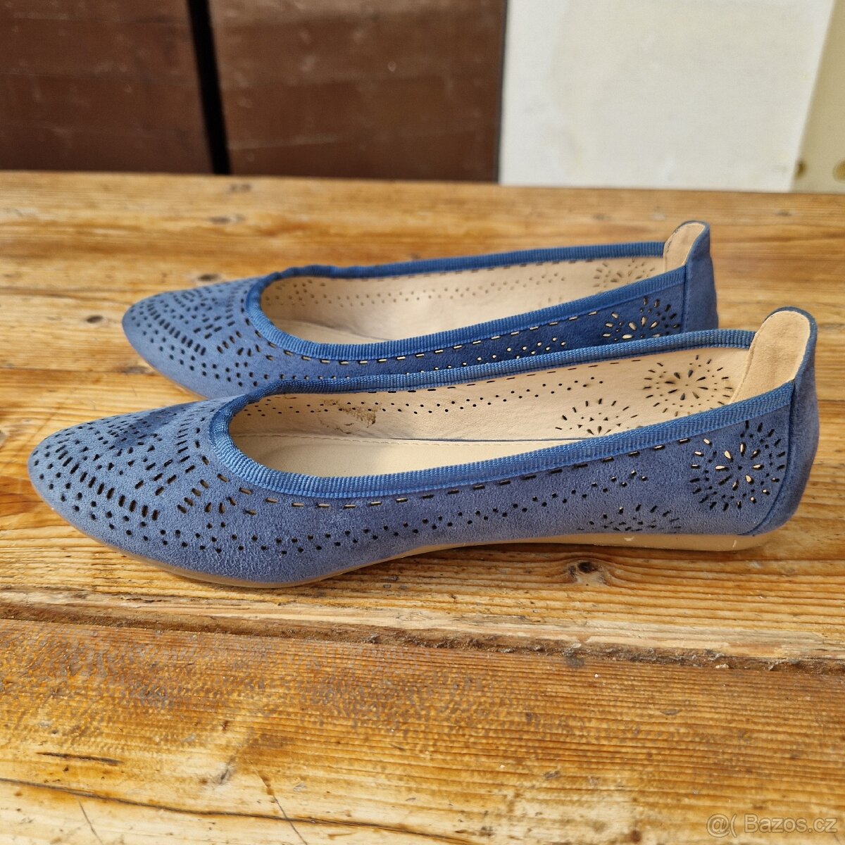 CCC-Modré lodičky-balerínky,vel. 36 - 3