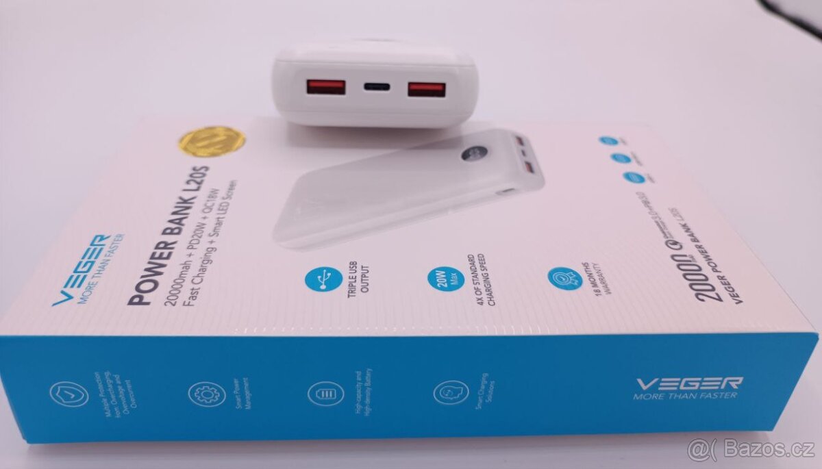Powerbanka VEGER 20 000 mAh NEW SUPER CENA - 3