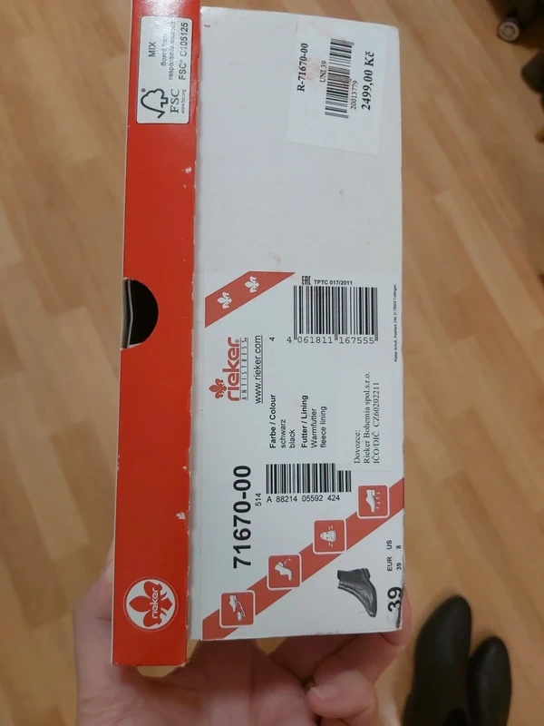 kožené kotníkové zimní boty Rieker vel. 39 - 3