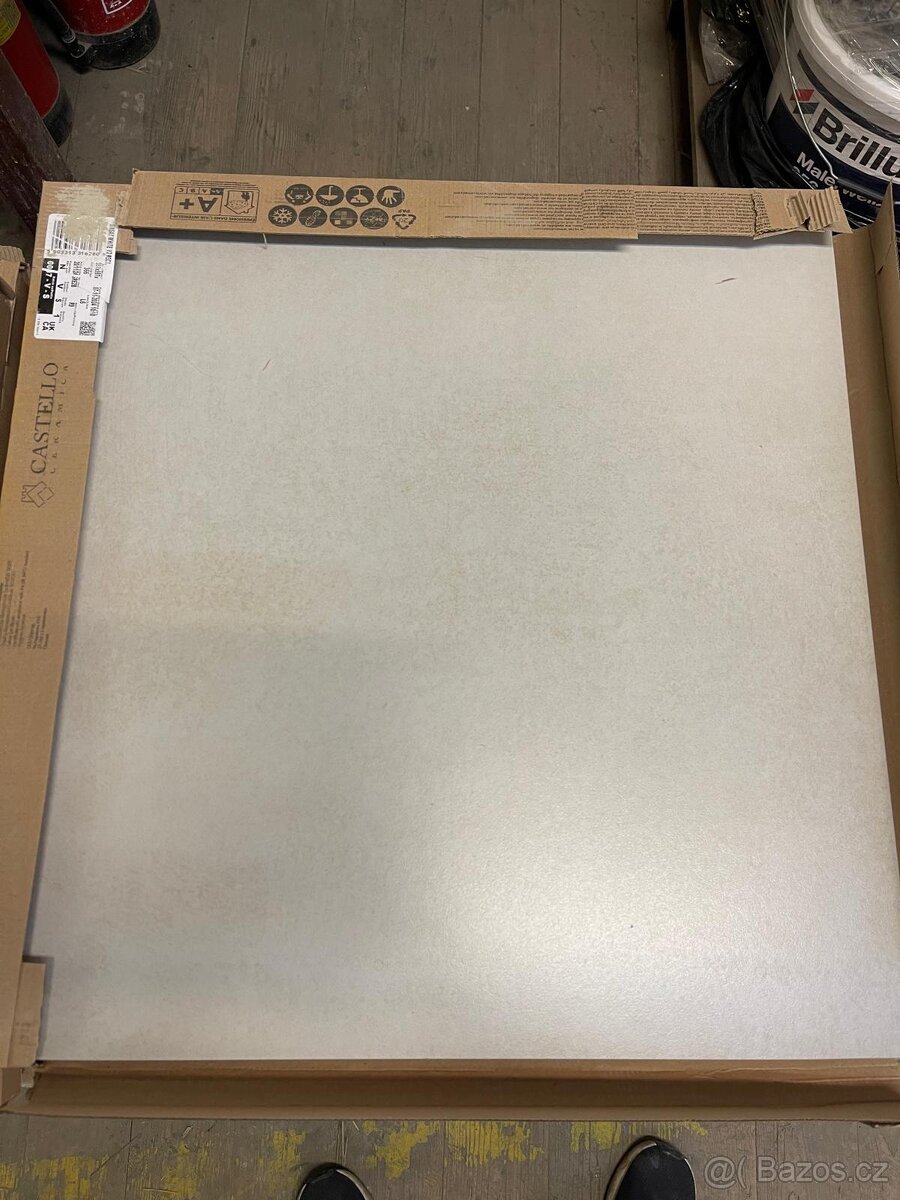 Dlažba castello 597x597x80 white - 3