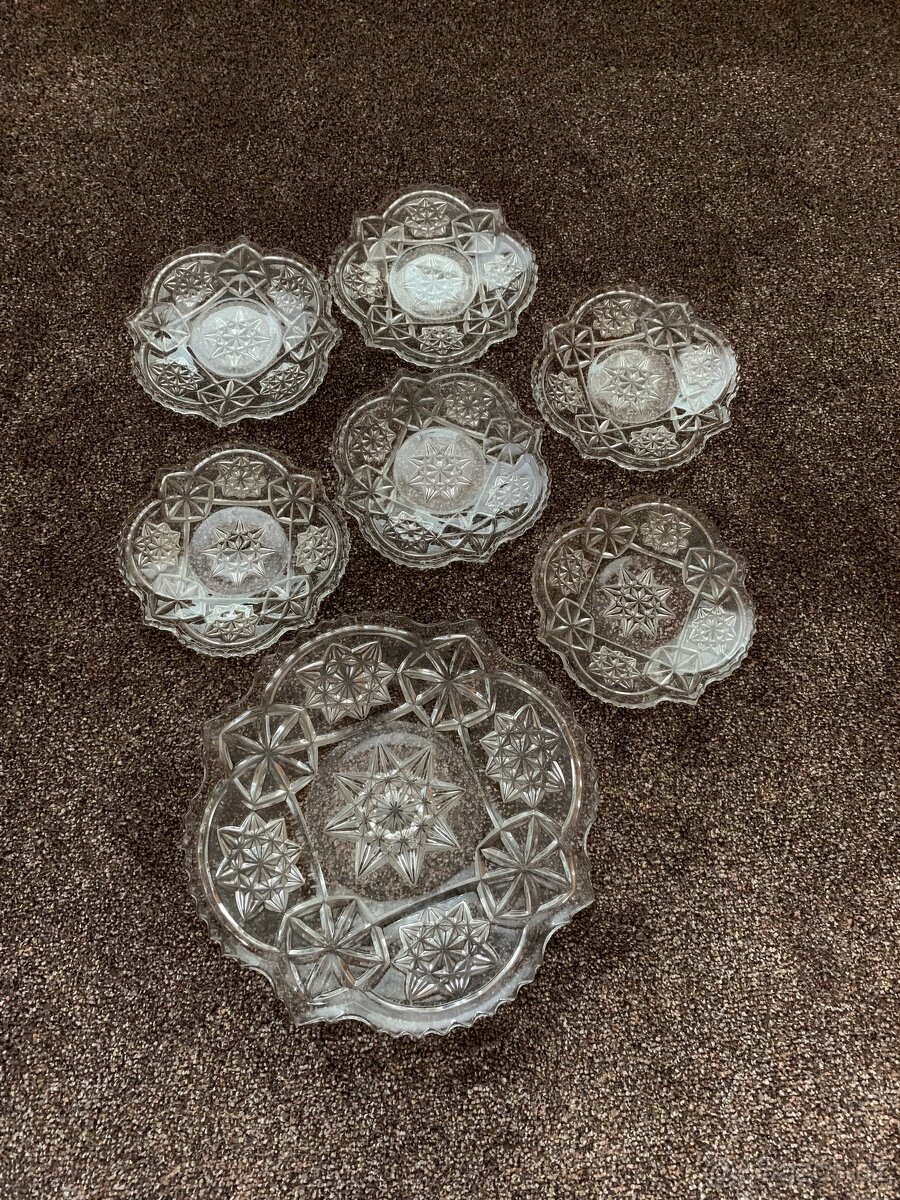 Souprava skleněných talířů - sleva - 3