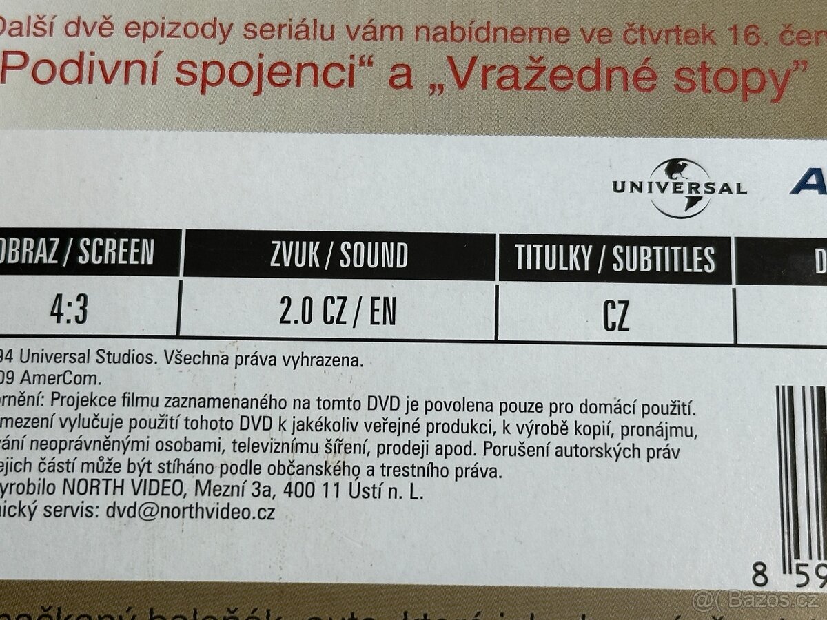DVD Columbo - disk 32, díly 61/62 - CZ dabing i titulky - 3