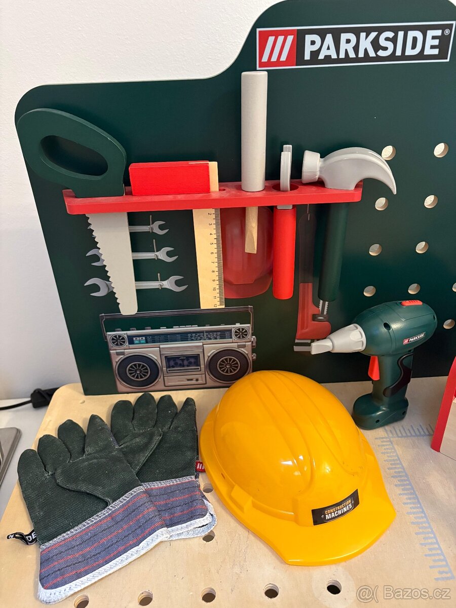 Dětský dřevěný ponk s nářadím - 3