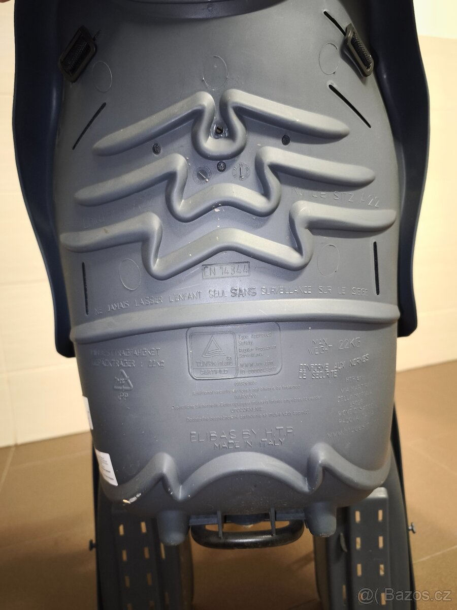 Dětská sedačka na kolo, helma - 3