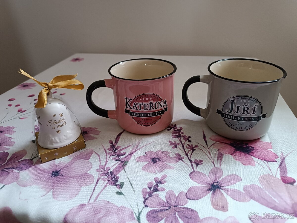 Keramický hrníček a zvoneček Kateřina - 3