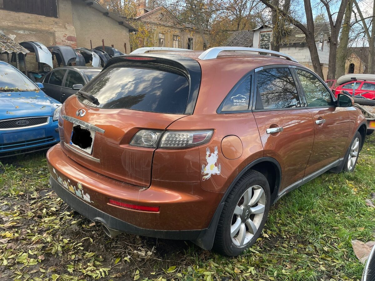 Infinity FX35/45 3.5i. 4x4 206.KW r.v.2004 - pouze díly - 3
