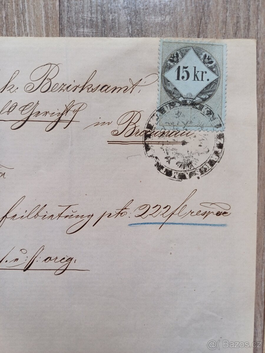 Staré dokumenty s kolky 7 - 3