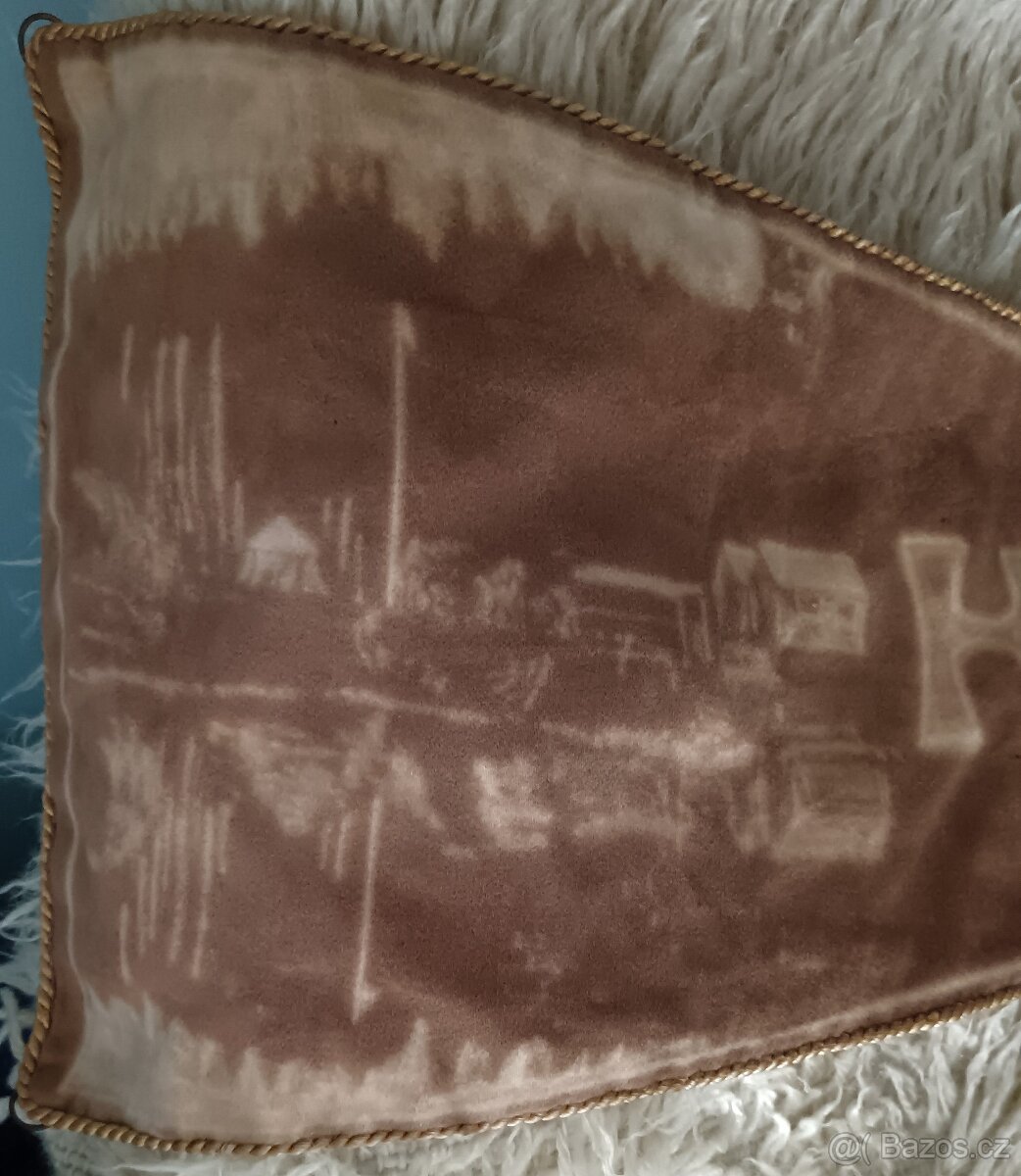 HISTOR. SAMETOVÁ VLAJKA TO HAMR 1928-1932. RARITA. - 3