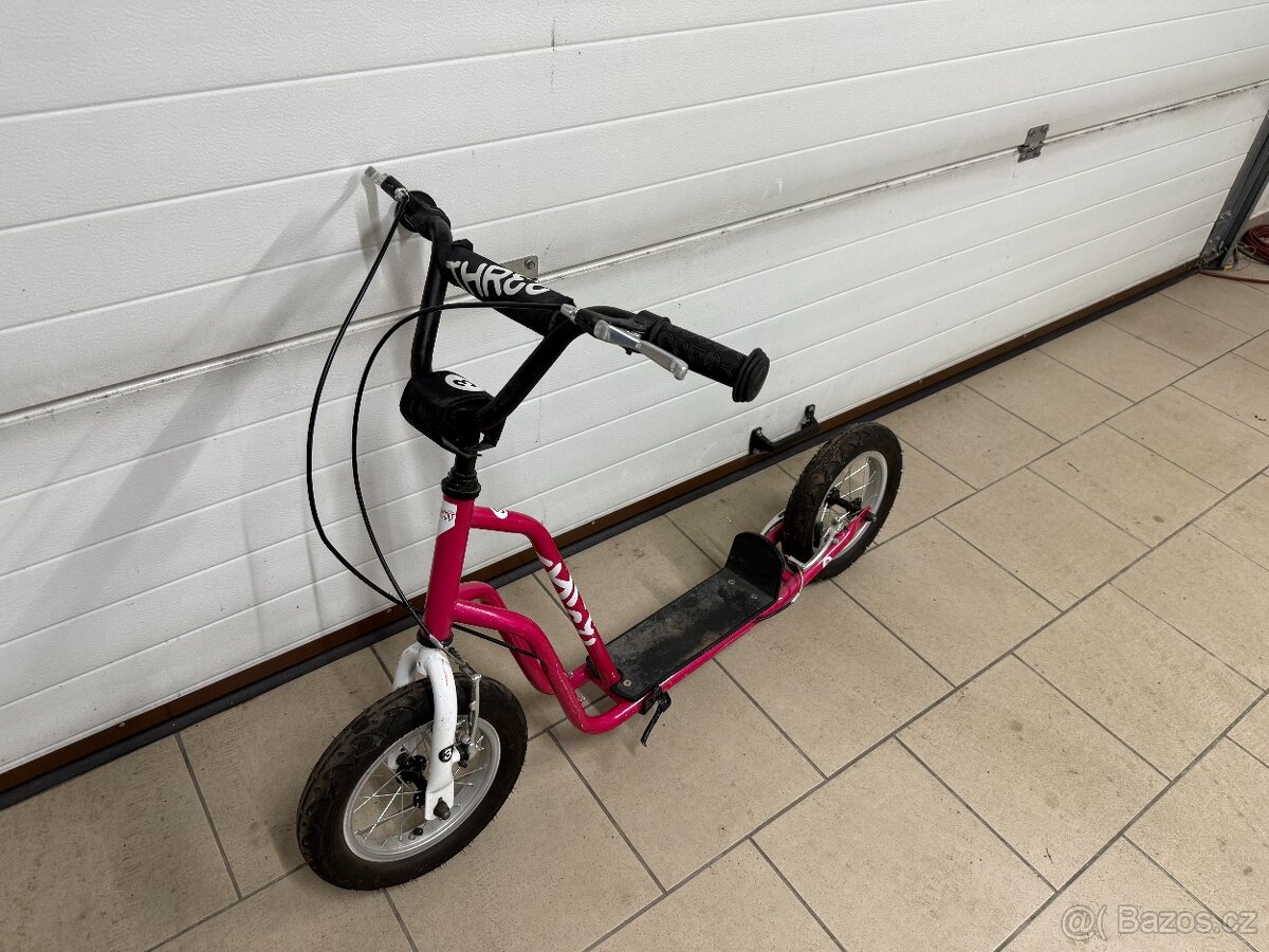 Dětská koloběžka růžová - 3
