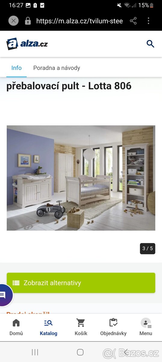 Přebalovací komoda Lotta masiv - 3