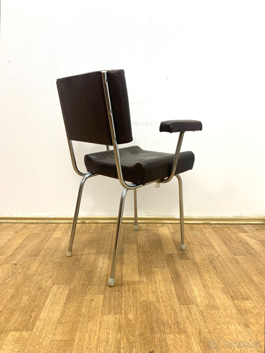 Retro židle 70. léta chrom - 3