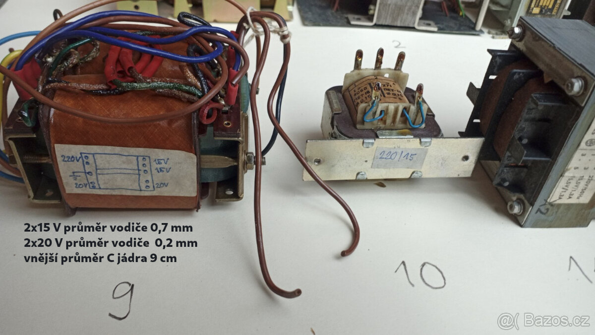 Transformátory síťové 220 V různé - 3