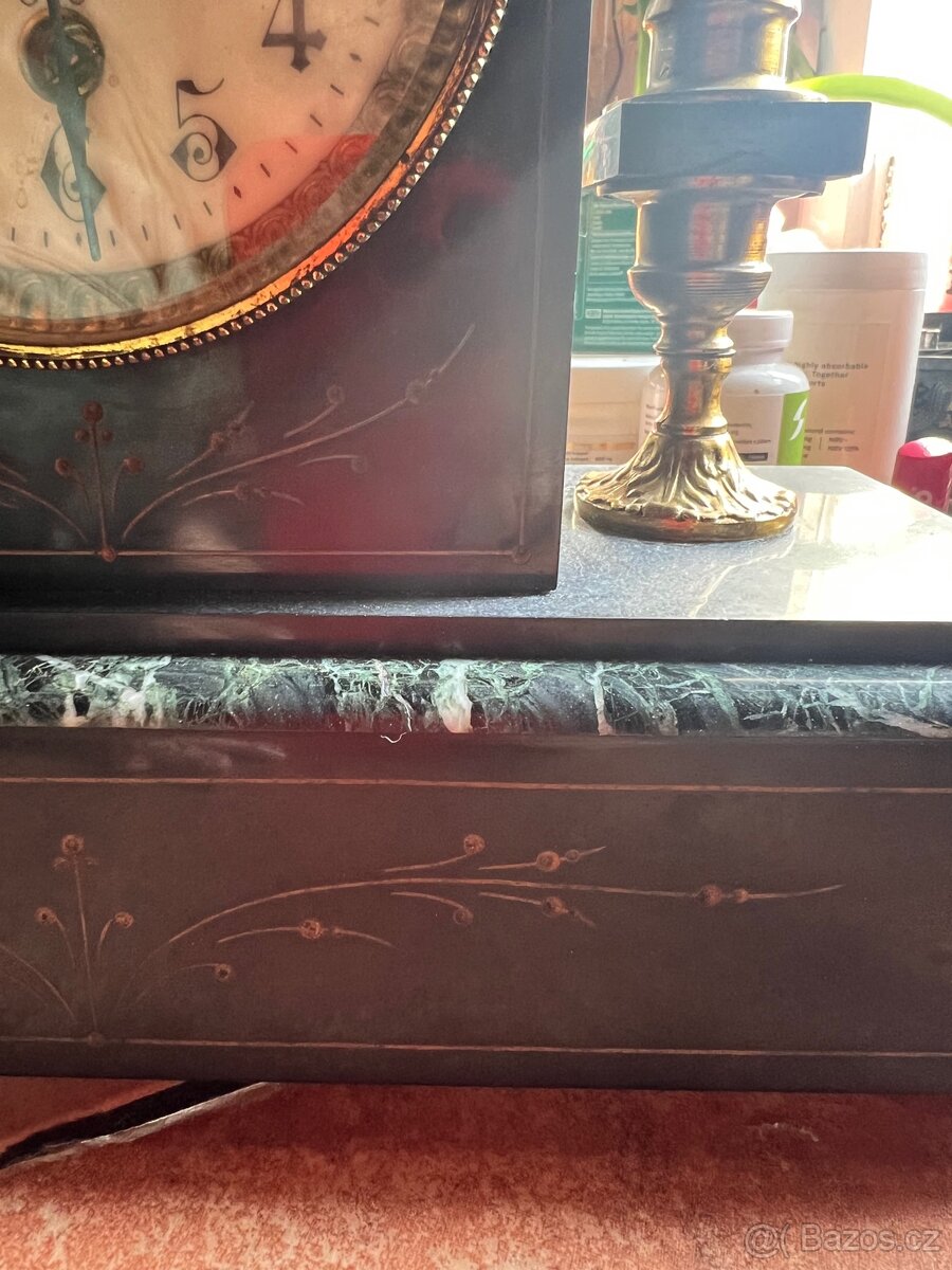 Starožitné krbové hodiny - 3