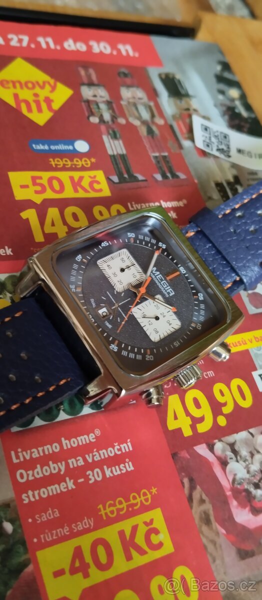moderní hodinky MEGIR CHRONOGRAF PILOT - 3
