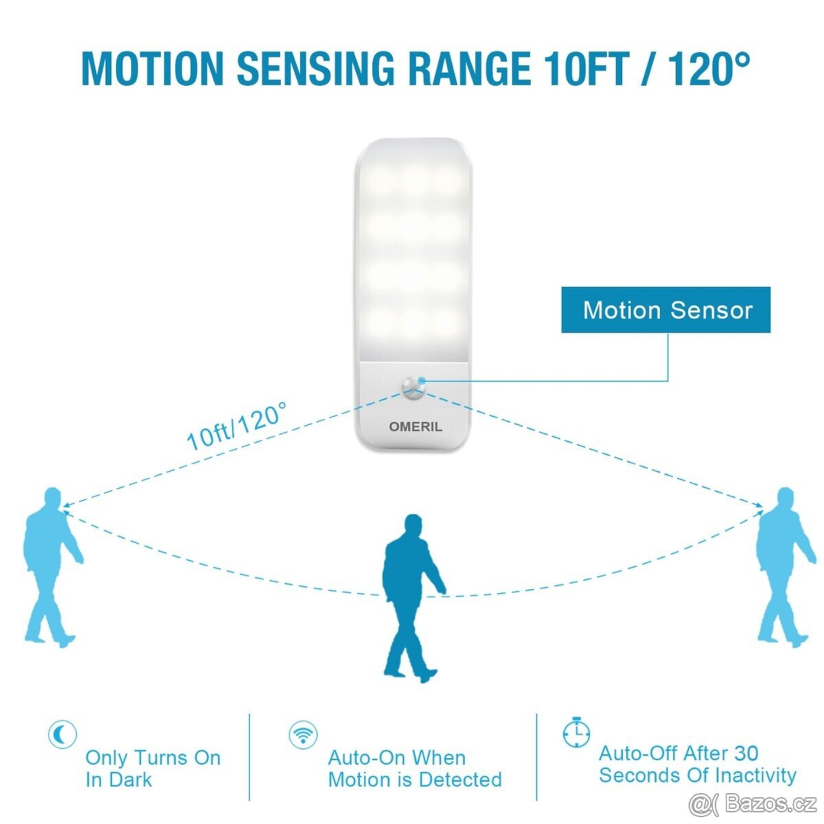 mini LED aku lampičky s PIR, sada 2 ks - 3