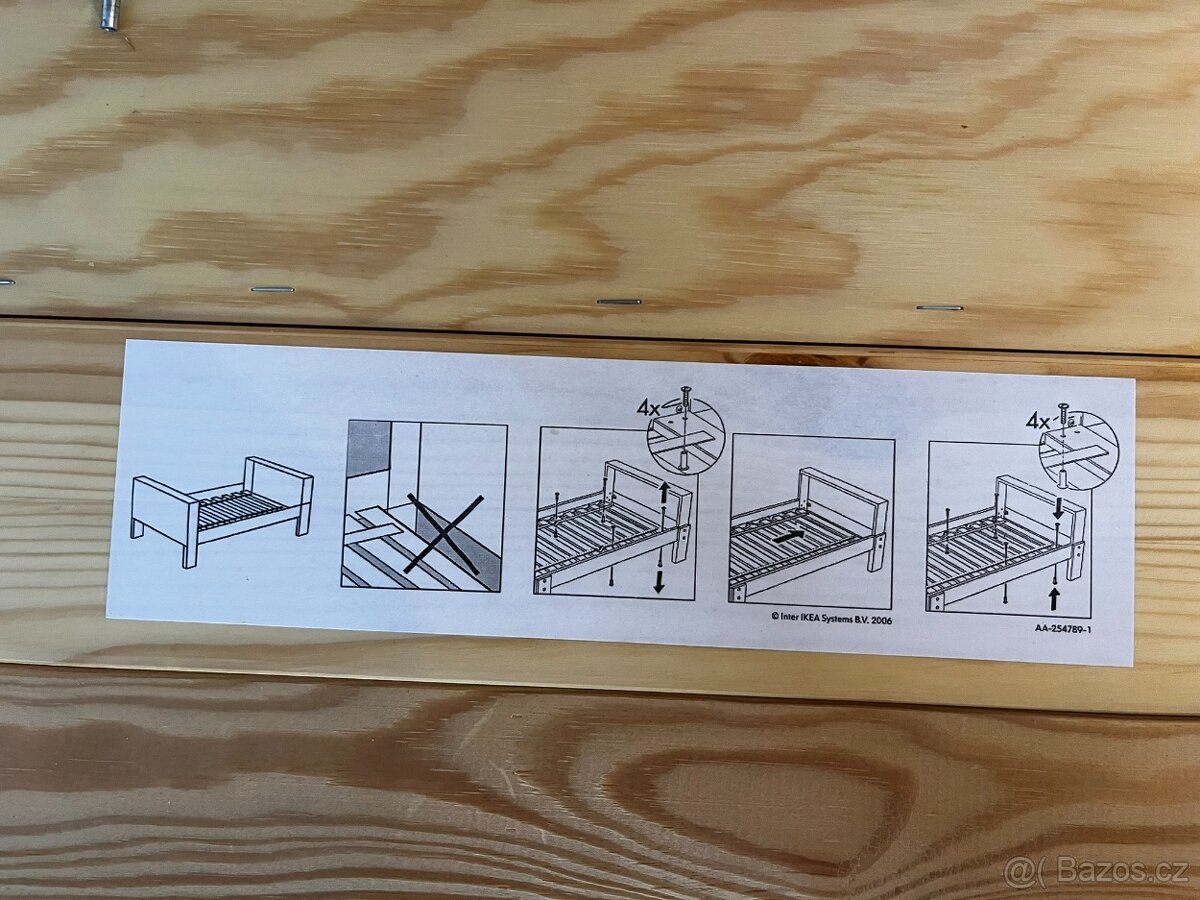 Dětská rostoucí postel IKEA (2 ks) 80/200 cm - 3