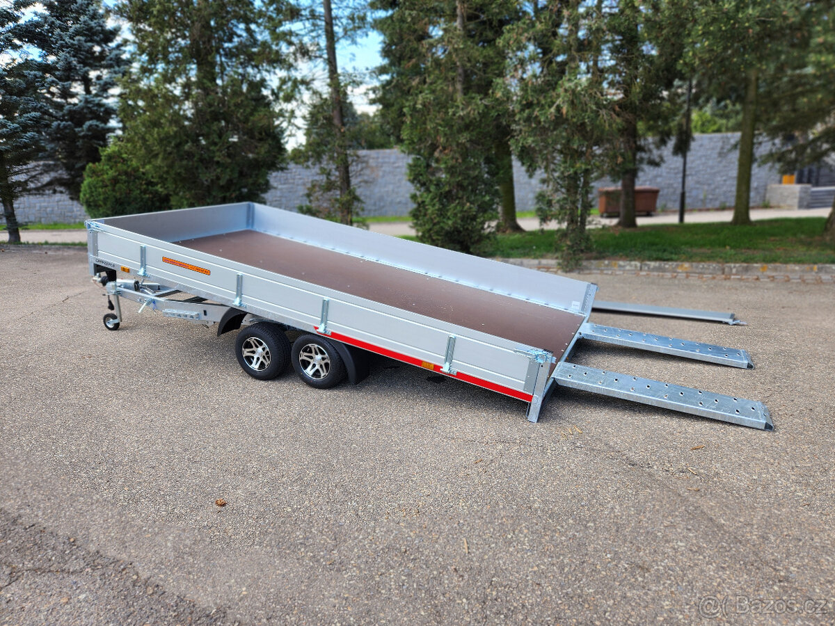 Sklopka Temared, ALU bočnice, 406x204cm, 2700kg, nájezdy