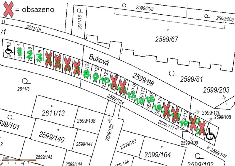 PRODEJ VENKOVNÍCH PARK. STÁNÍ, UL. BUKOVÁ, MLADÉ U ČB - 3
